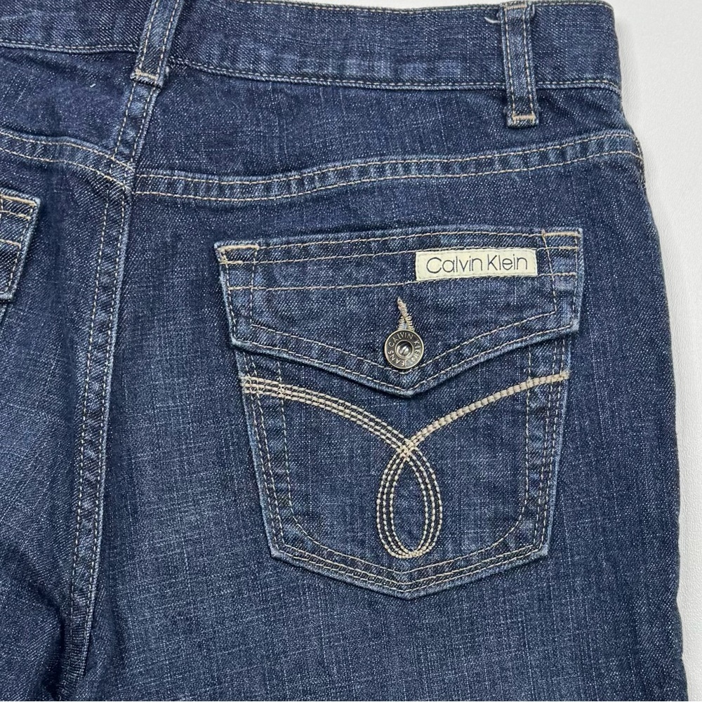 Calvin Klein Double Stone Wash Flare Jeans Women’s Size 10 - Picture 9 of 11